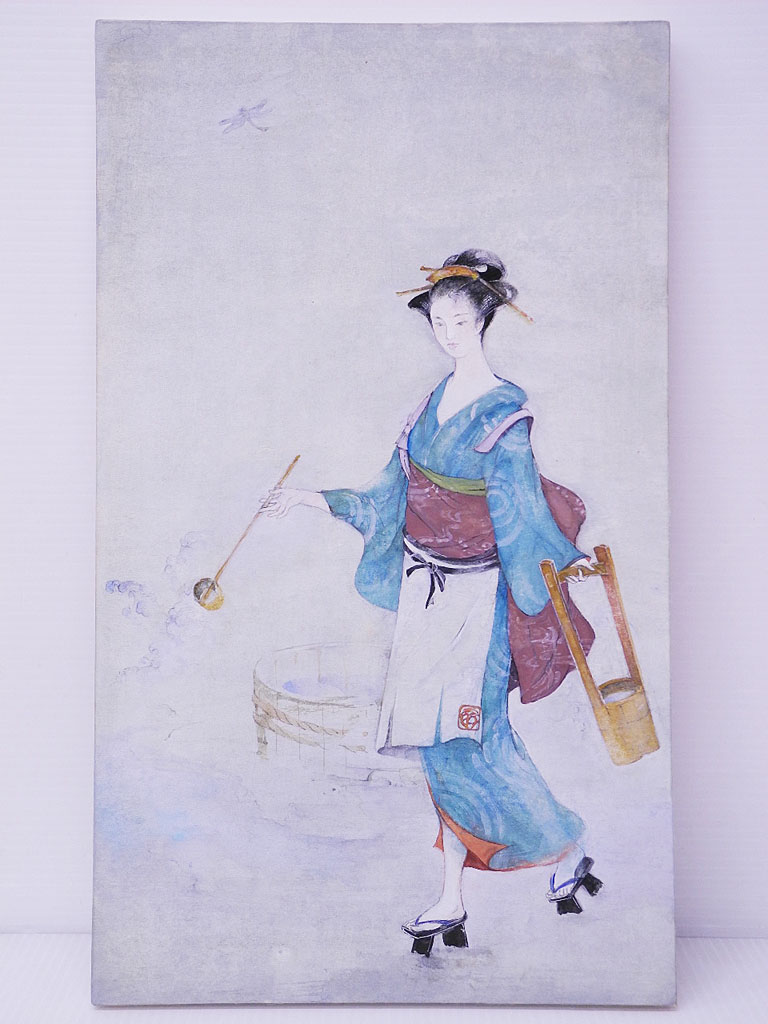 不詳/作者不詳/立雛図/桃の節句/布袋屋掛軸HJ-542