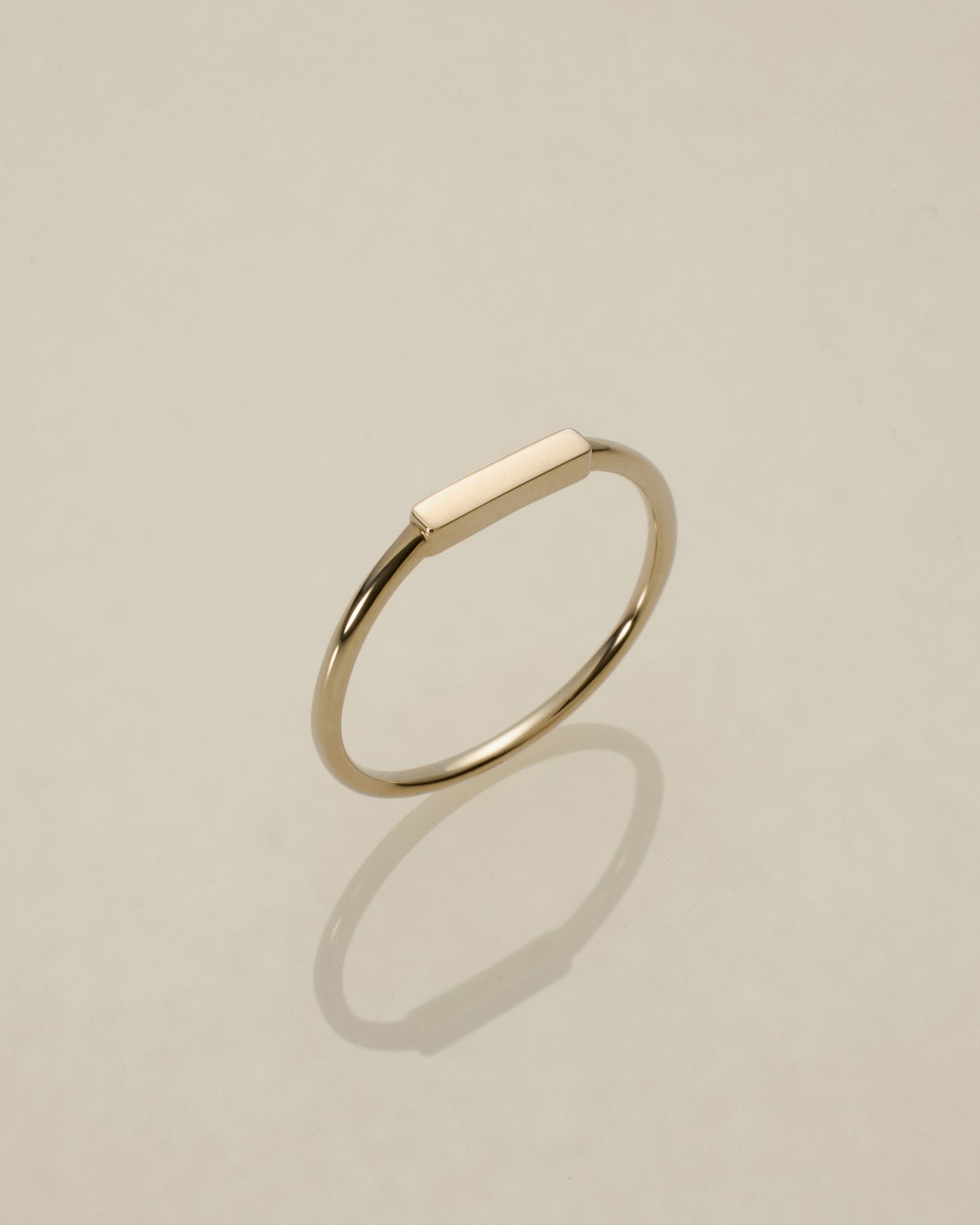 K10 レクタングル スキンリング イエロー | XOZ 10金リング – XOZ