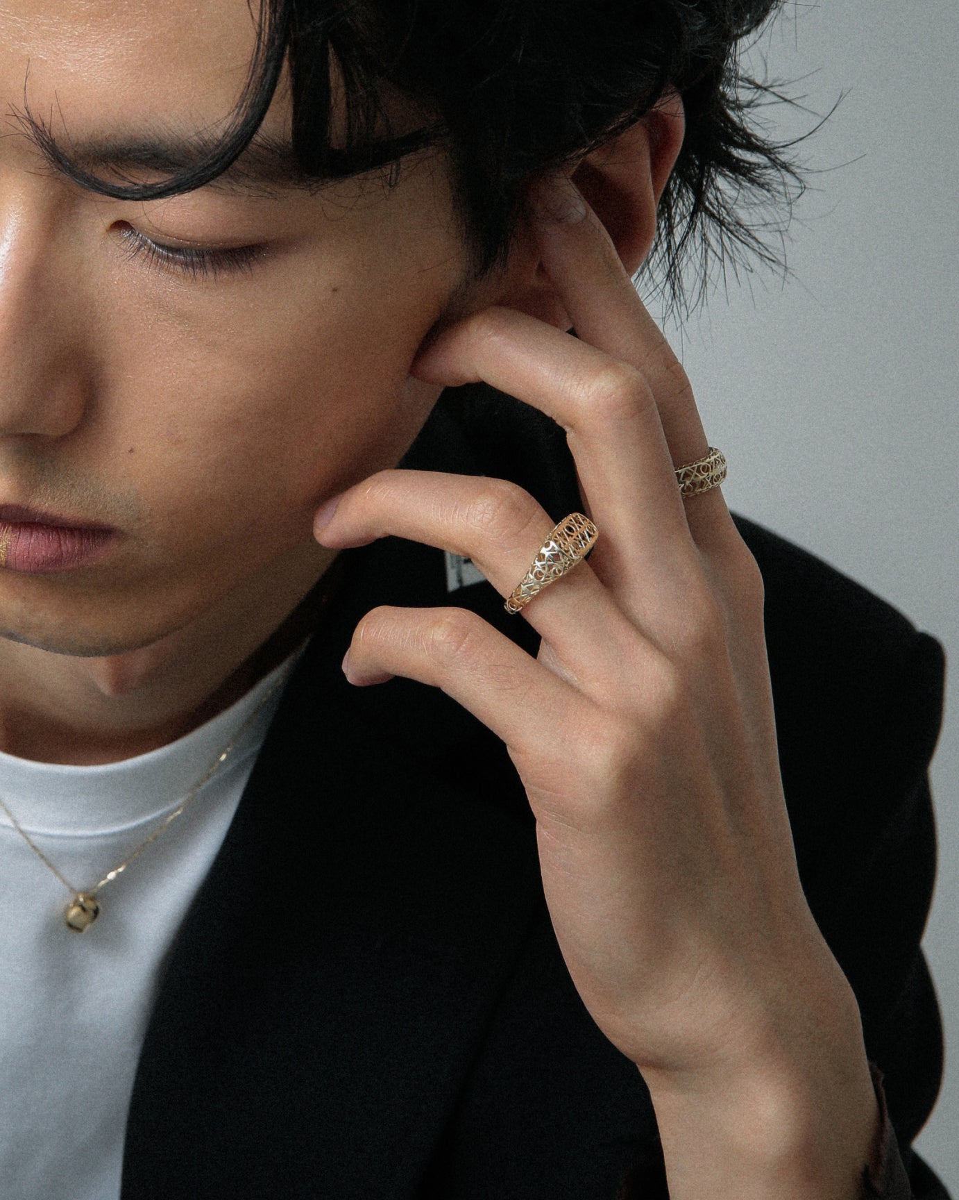 K10 XOZ メッシュ シグネットリング | XOZ 10金リング ブランド – XOZ