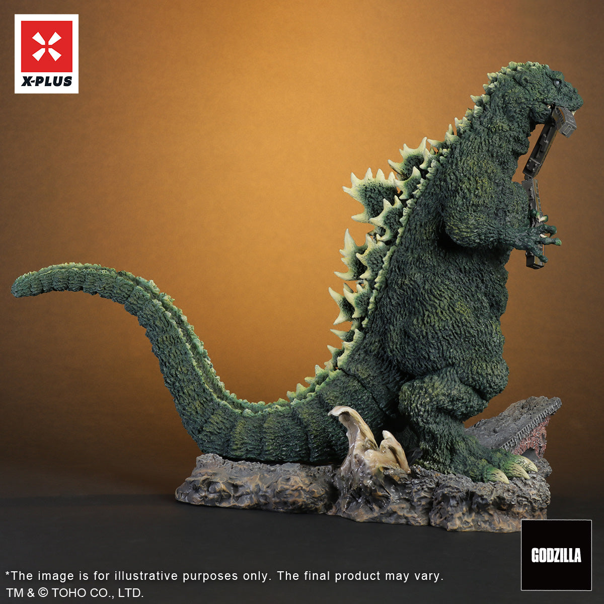 東宝30cmシリーズ ゴジラ1954（トレインバイター）ロビーカードカラー