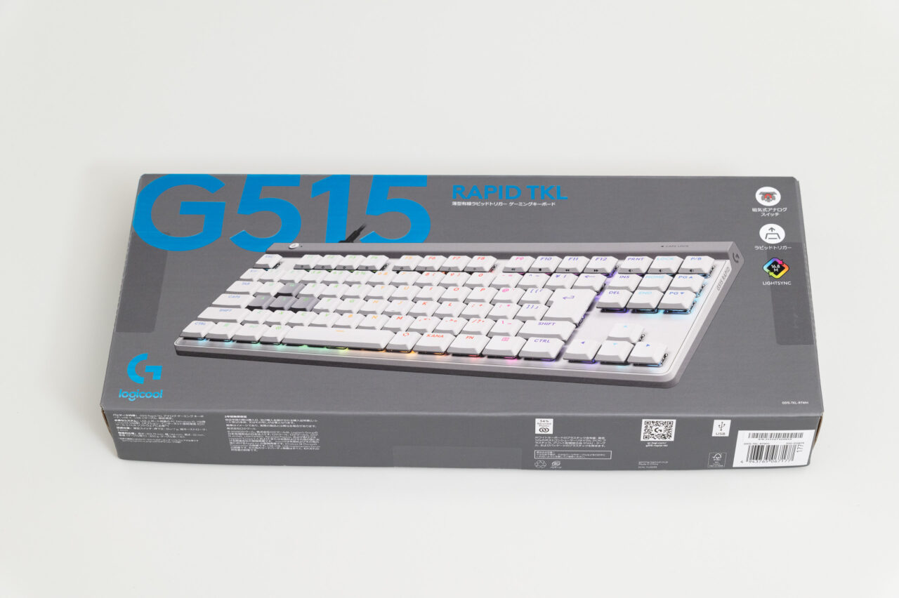 Logicool G515 RAPID TKL レビュー：ロープロ×磁気アナログスイッチ