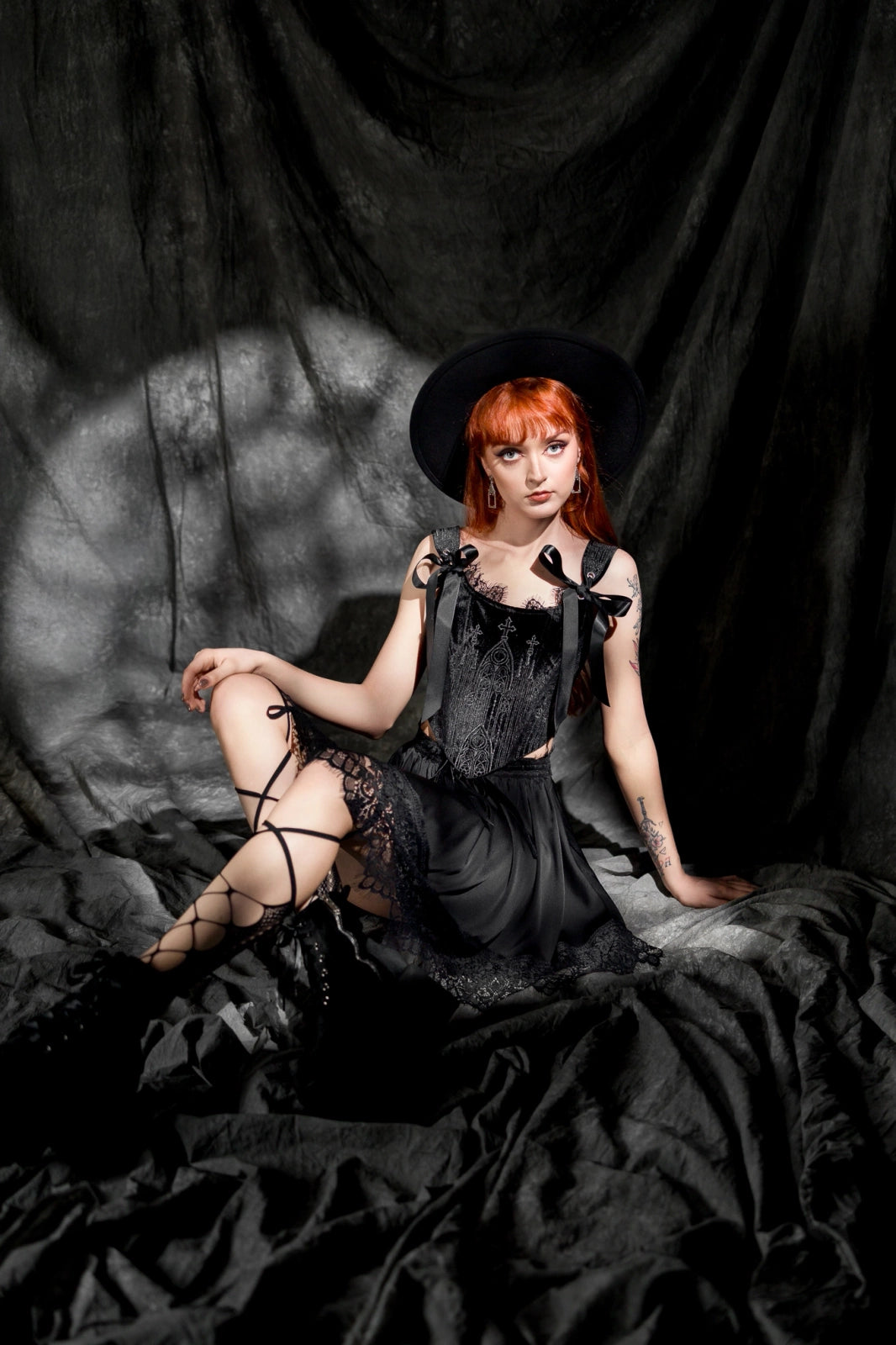 RESTYLE】コルセット風トップスSサイズ＊SACRED RITUALS CORSET TOP