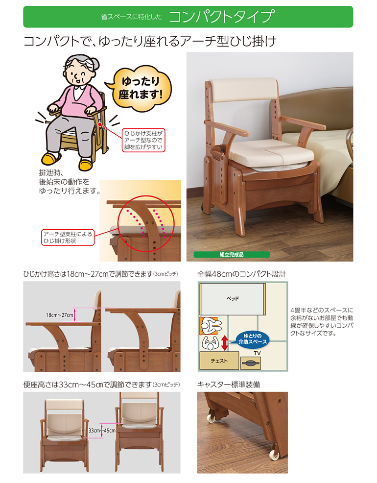 家具調トイレ セレクトR コンパクト（標準便座・脱臭機能付） 【LINE