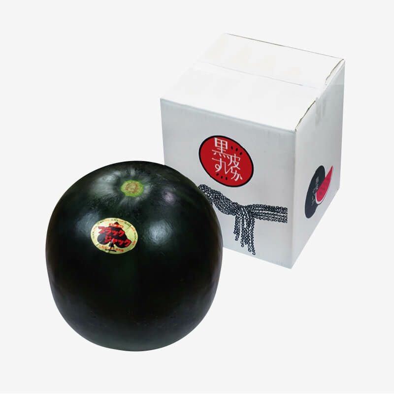 ブラックジャック 真っ黒な黒皮が特徴の山形・夏スイカ｜清川屋