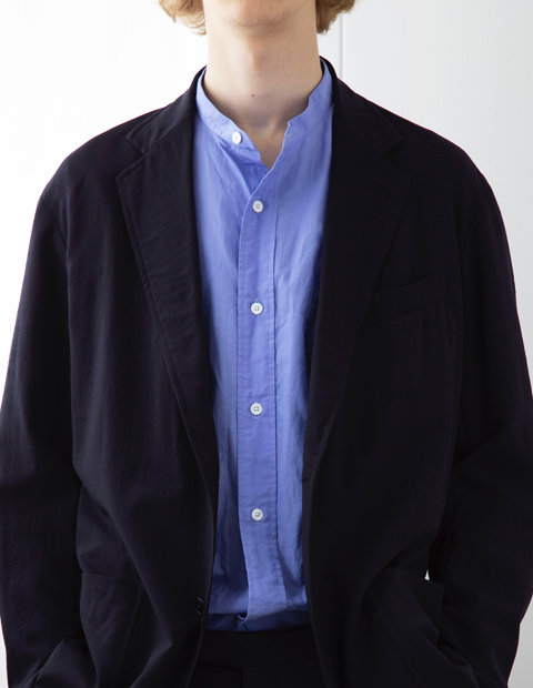 COMOLI バンドカラーシャツ | 大阪心斎橋のメンズ洋服のセレクト