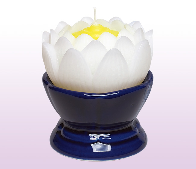 ローソク／蓮の花 大 燭台付 | 株式会社ヤマト