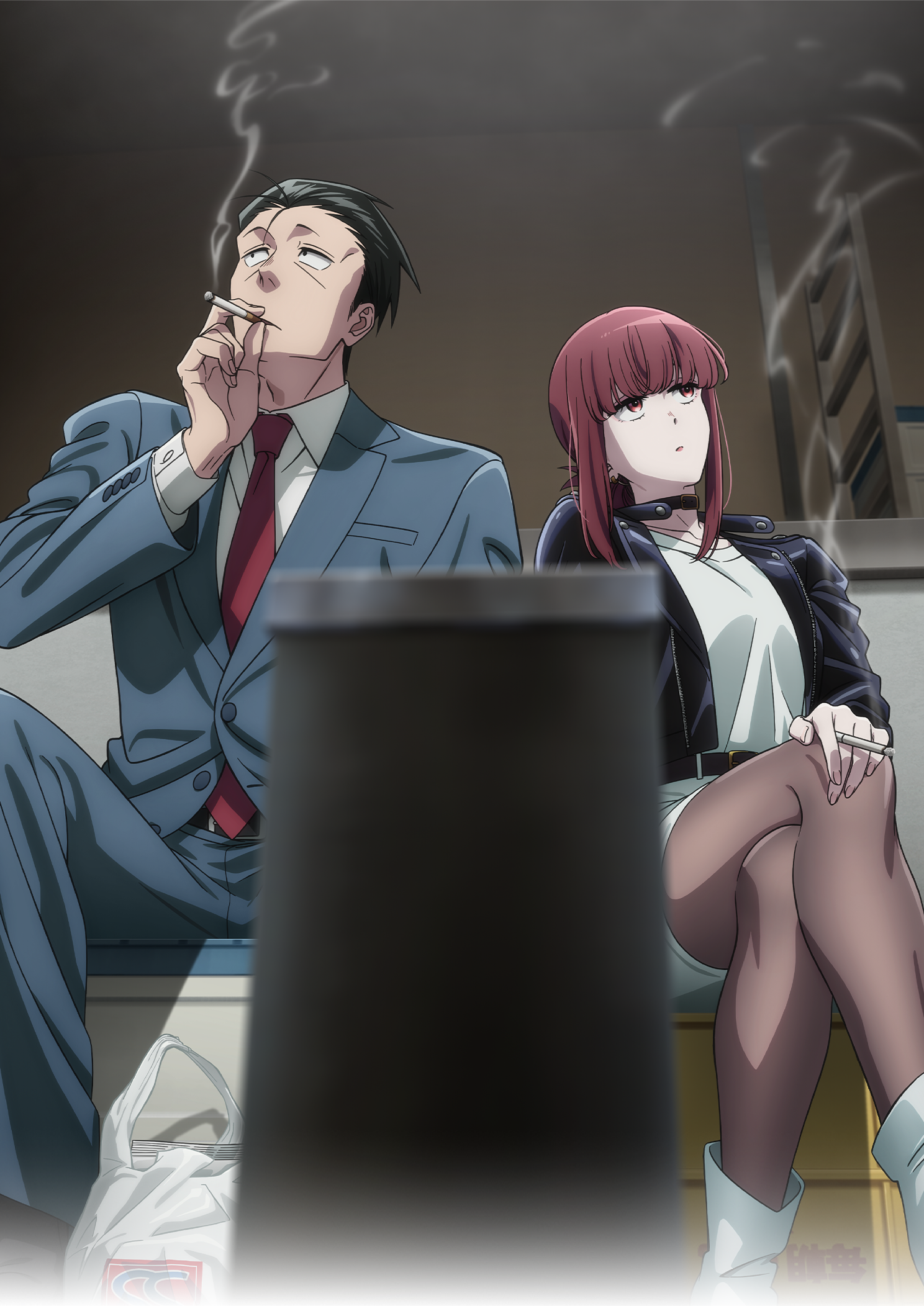 スーパーの裏でヤニ吸うふたり