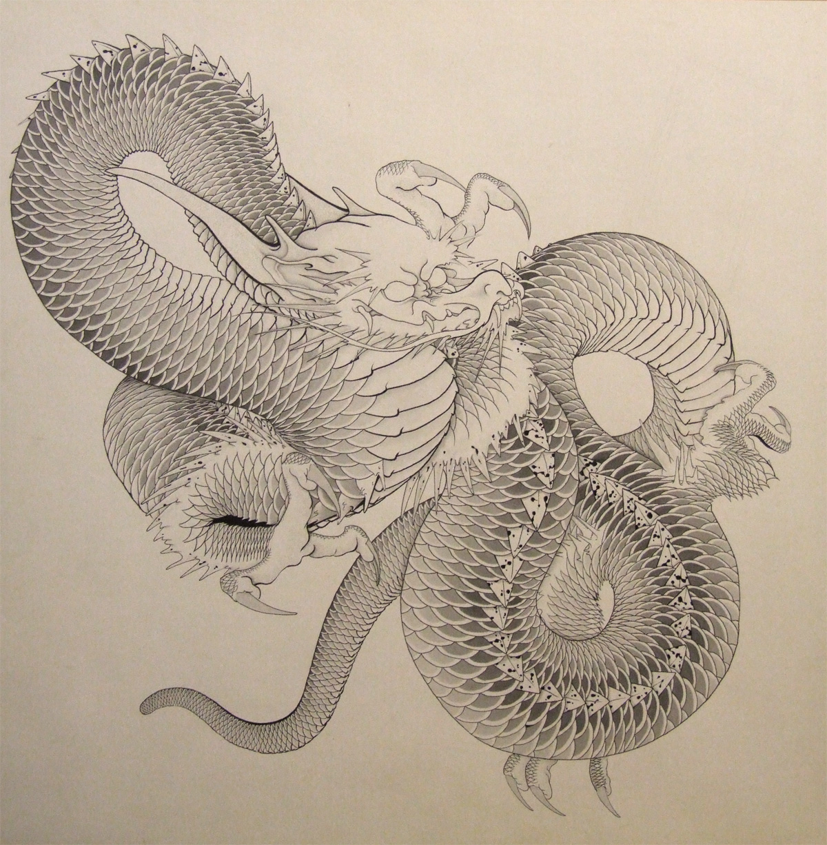 また水墨画の龍でゲソ | yakudo-kan