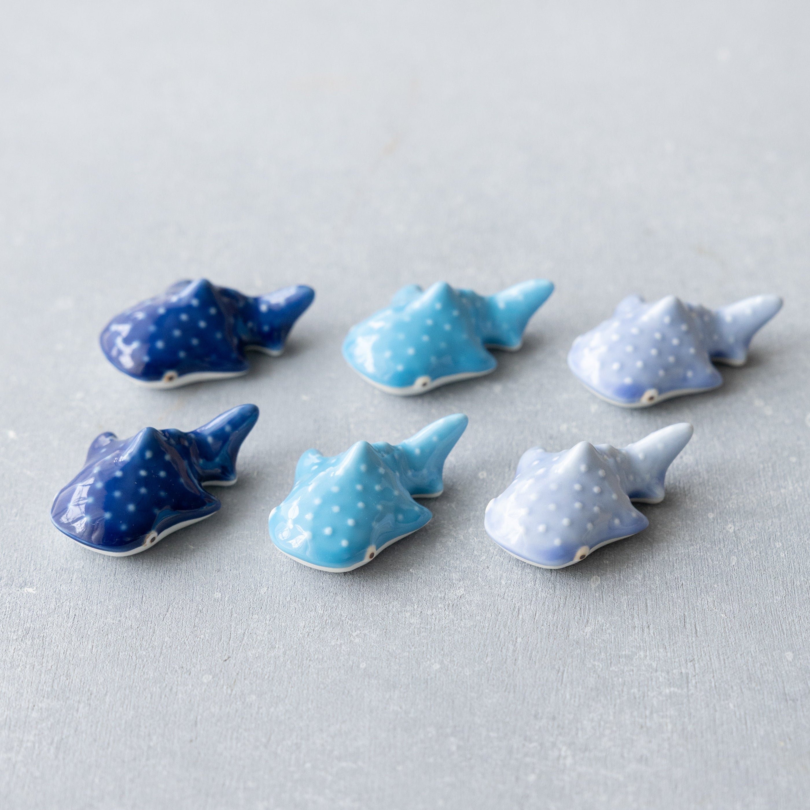 Modern Japanese Style Whale Shark Chopstick Rest - Set of 2