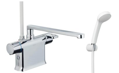 TOTO＞台付シングル混合水栓・エコシングル（型番：TLG04302JA