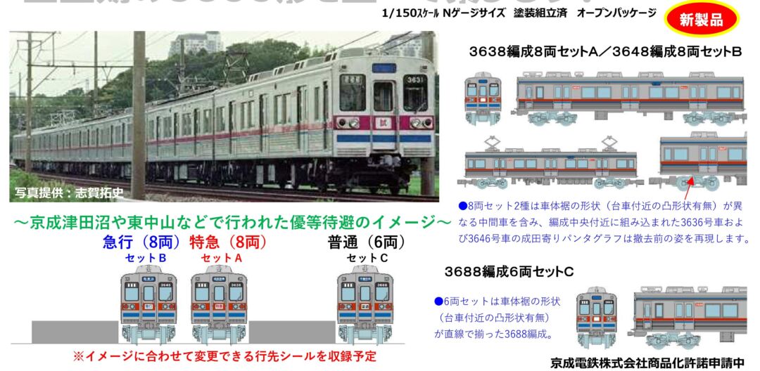 鉄コレ 京成電鉄3600形3638編成8両セットA 317180 #トミーテック