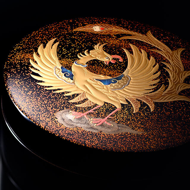 地蒔研出高蒔絵香盒「鳳凰」 | 京仏具四人会