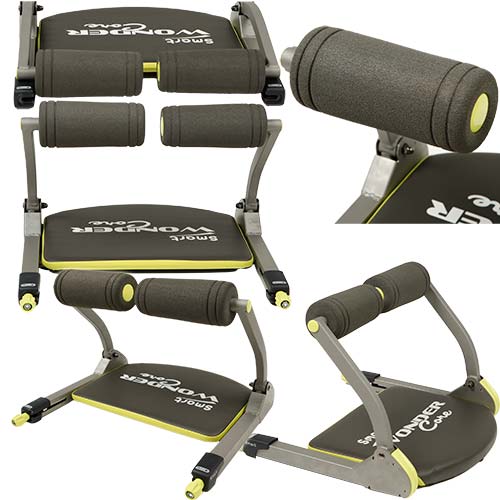 ワンダーコア スマート DVD付 腹筋器具 ブラック 1033443 | スポーツ