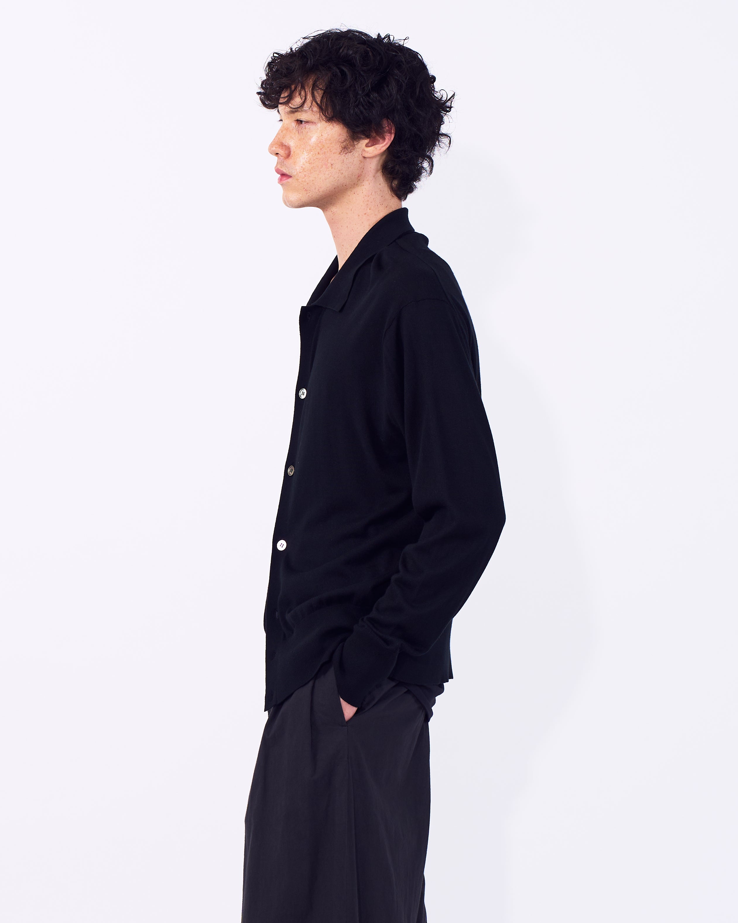 Silk Cashmere Knit Shirt | YOKE Official Website