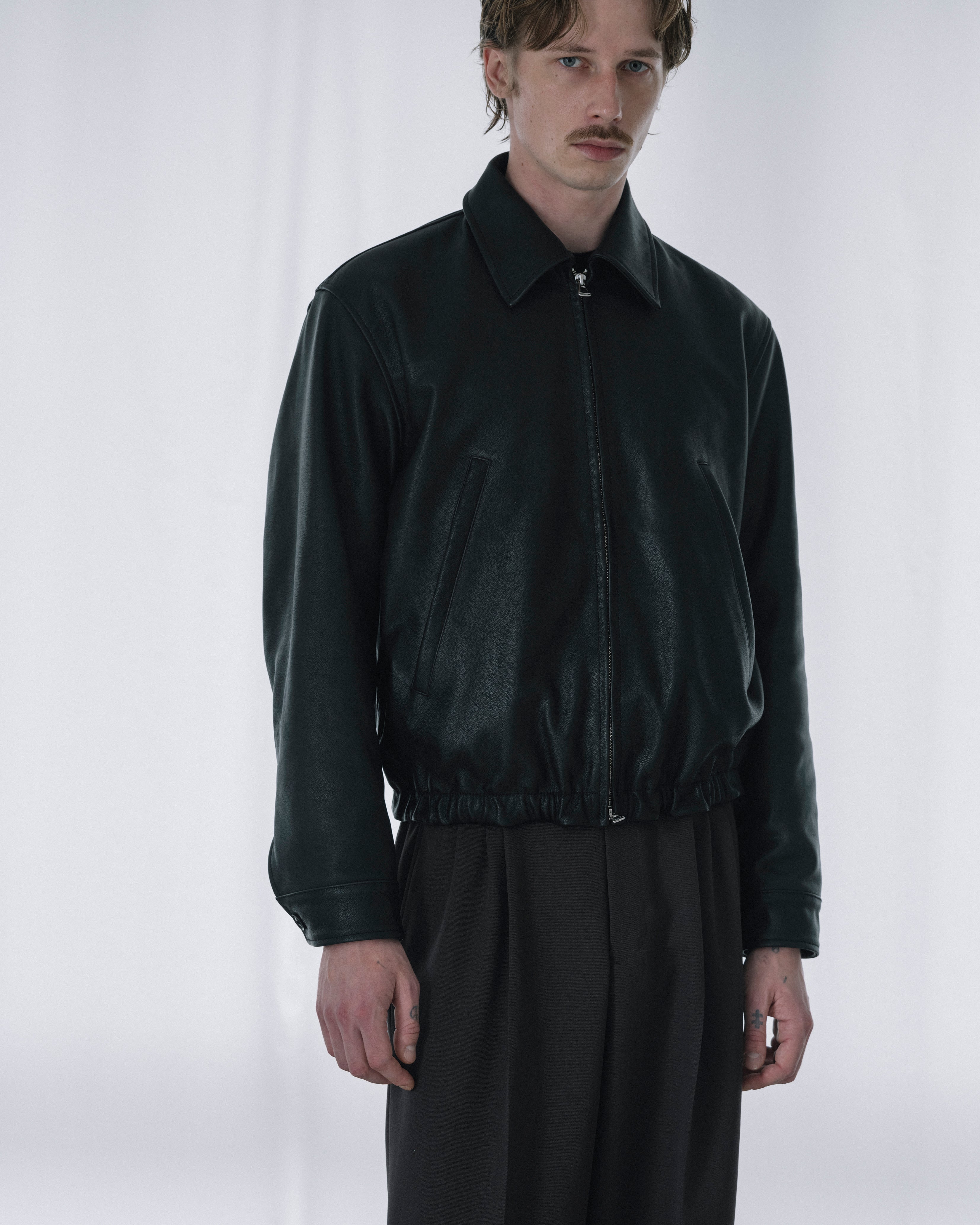 Leather Zip Blouson | YOKE Official Website