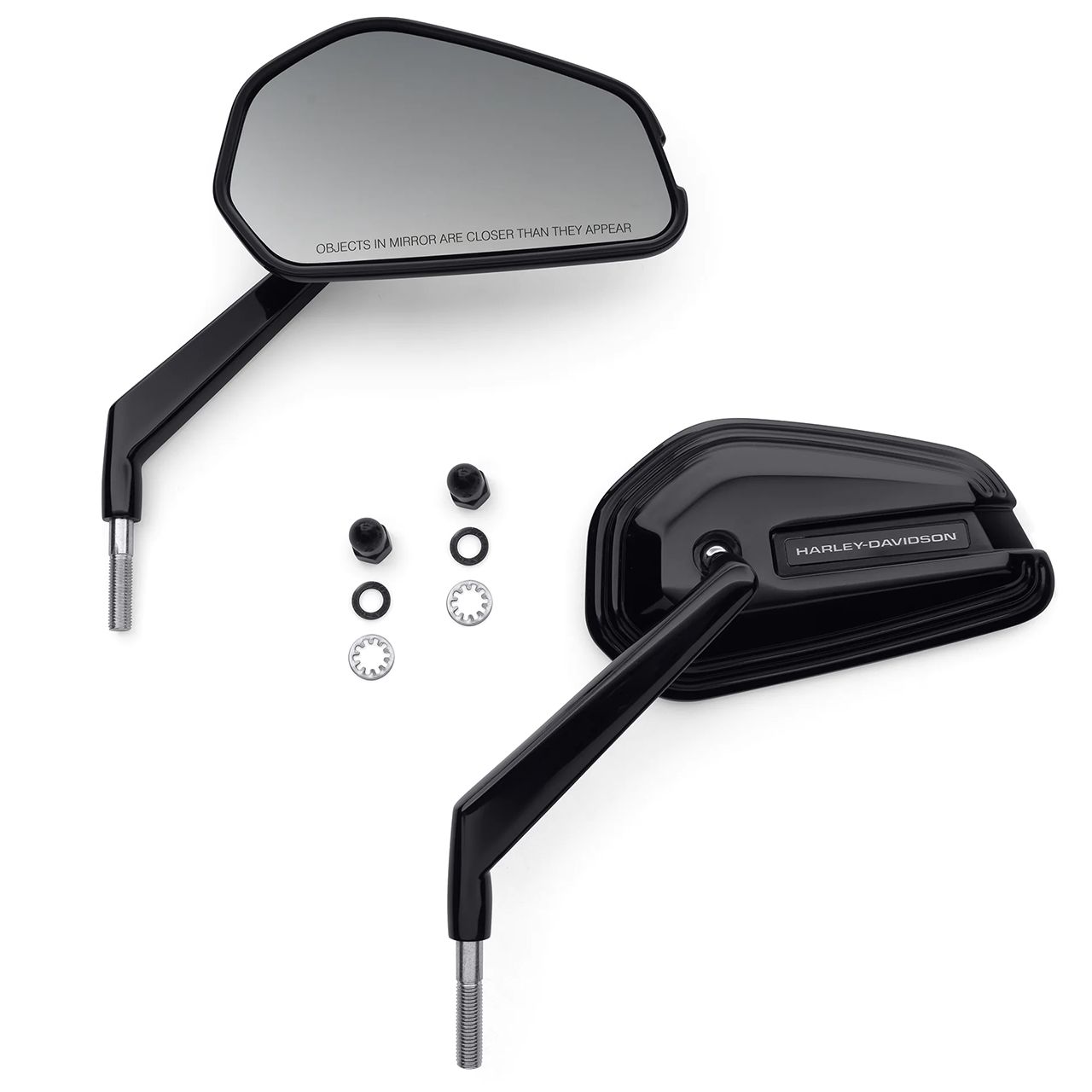 ハーレー純正□エンパイア ミラー フルブラック HARLEY-DAVIDSON
