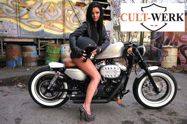 カルトワーク□Cult Werk SPORTSTER BOBBER FORK BELLOWS フォーク