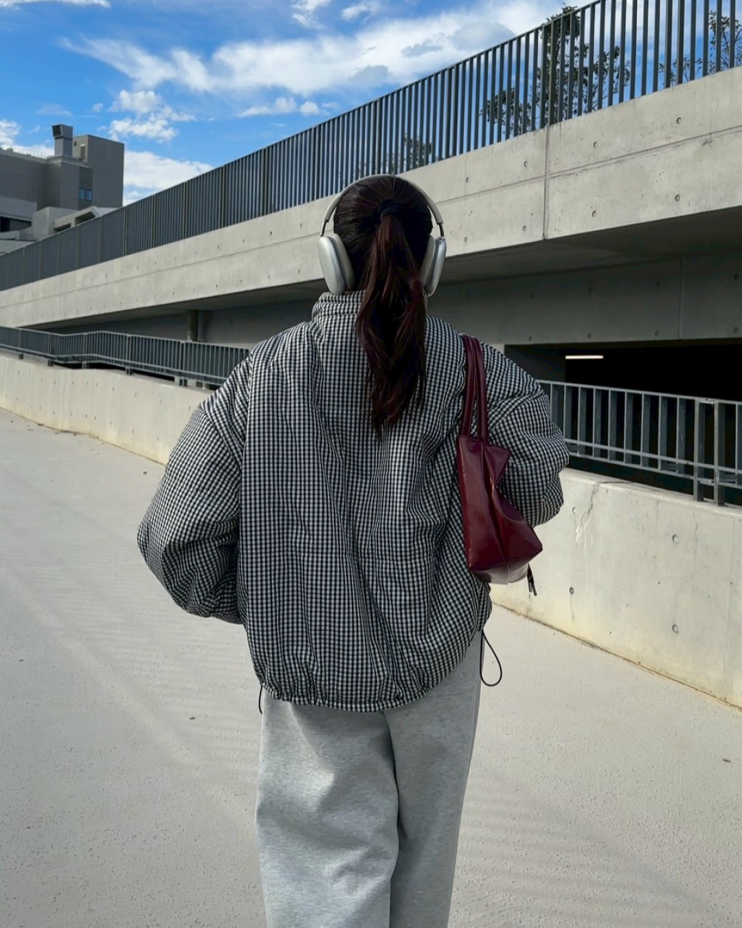 オリジナル 即納】ギンガムチェックリバーシブルジャケット AY6000