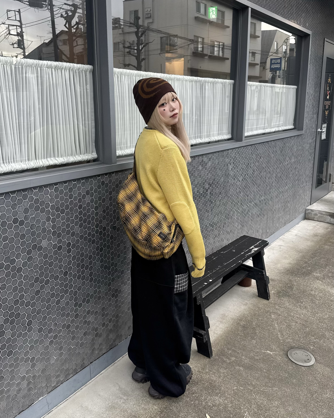 チェックフロントポケットスウェットパンツ KM1258 – YOLO（ヨロ