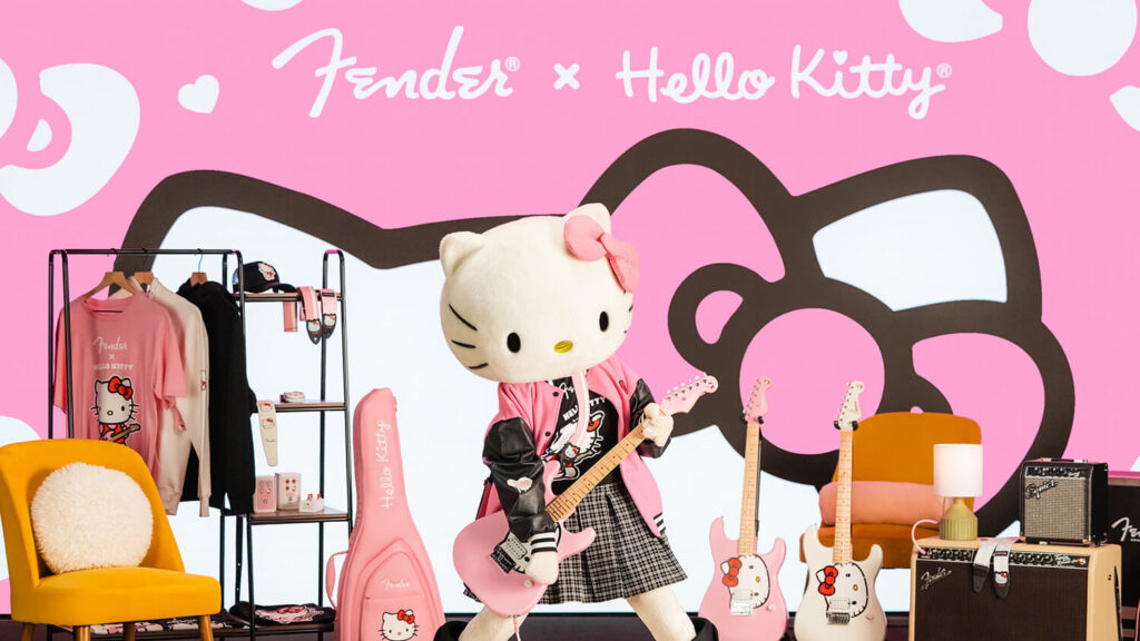 フェンダー×ハローキティのギター・コレクションやグッズが発表