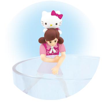 桜色のフチ子とキティが舞い降りる「東京限定 コップのフチ子×ご当地