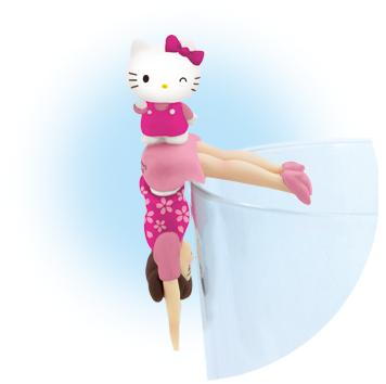 桜色のフチ子とキティが舞い降りる「東京限定 コップのフチ子×ご当地