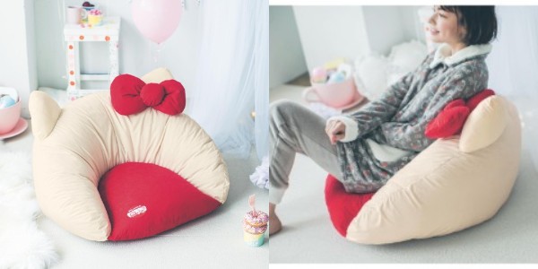 キティさんの顔面に腰かけちゃう!? ベルメゾンから冬にぴったりの