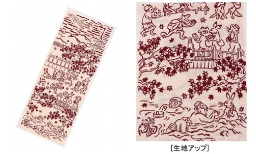 鳥獣戯画』の動物たちがスーツケースで旅行に!? ANA×かまわぬのコラボ