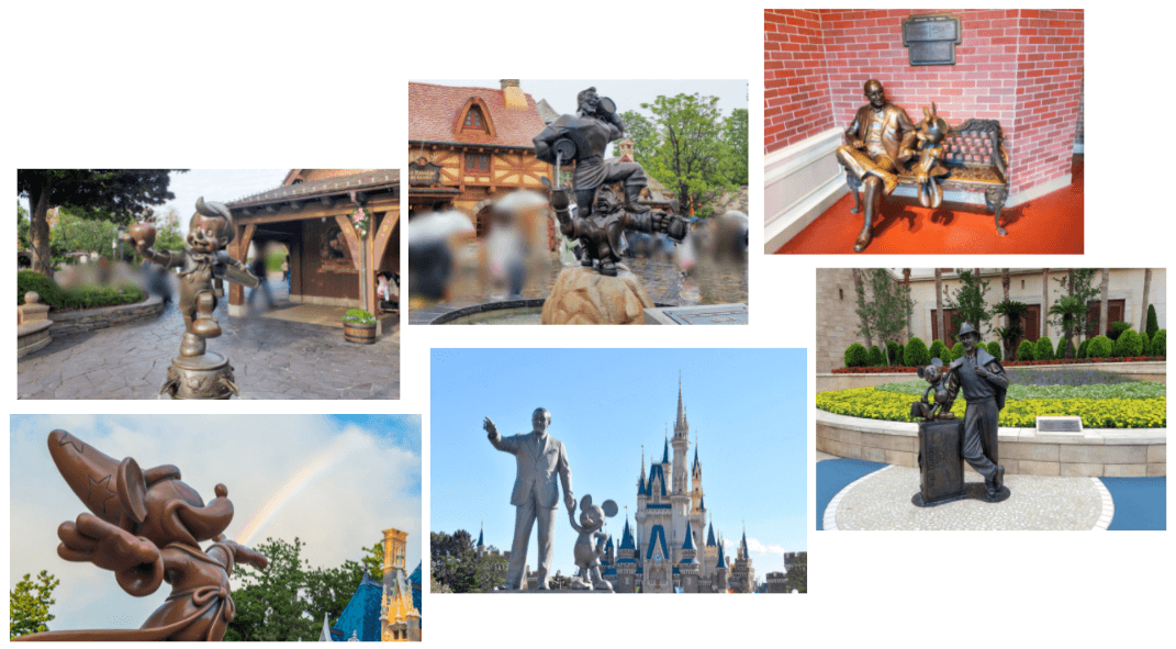 TDL・TDSにウォルトディズニーとミッキーのブロンズ像ができた理由
