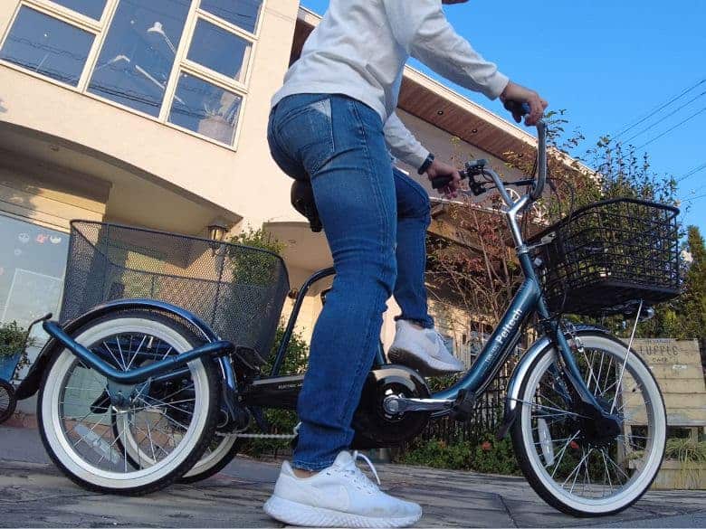 ペルテックの三輪電動自転車 TDR-163Lをレビュー！安定感があって荷物
