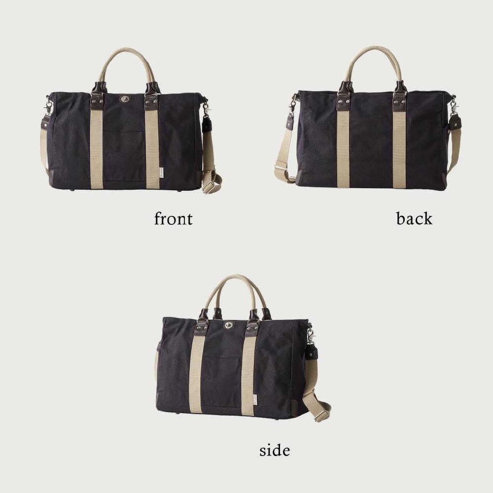 ボストンバッグ 帆布工房 2WAY TRIPLINEシリーズ (M) 3X83｜優美社株式会社