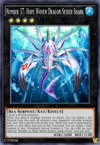 Yu-Gi-Oh! Wiki - Number 37: Hope Woven Dragon Spider Shark