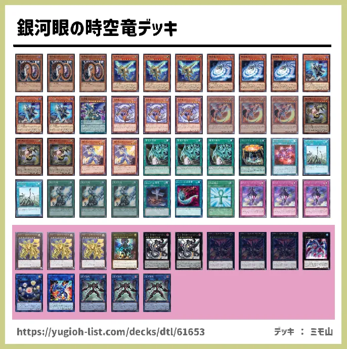 銀河眼の時空竜デッキ遊戯王デッキレシピドラゴン族【ファン・テーマ