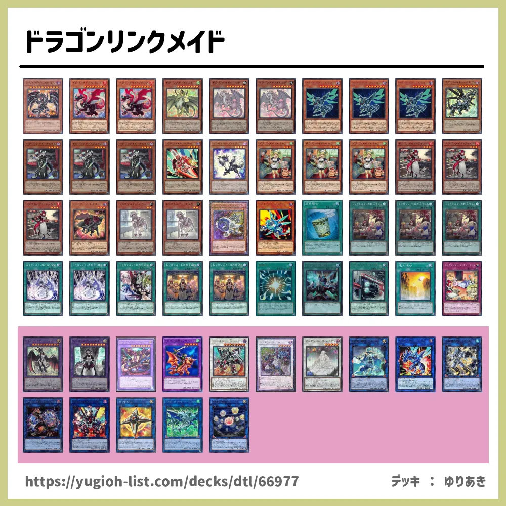 ドラゴンリンクメイド遊戯王デッキレシピドラゴンメイド【ファン