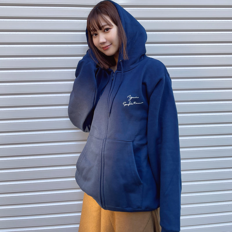 ゆい酒店オリジナルジップパーカー（ネイビー）