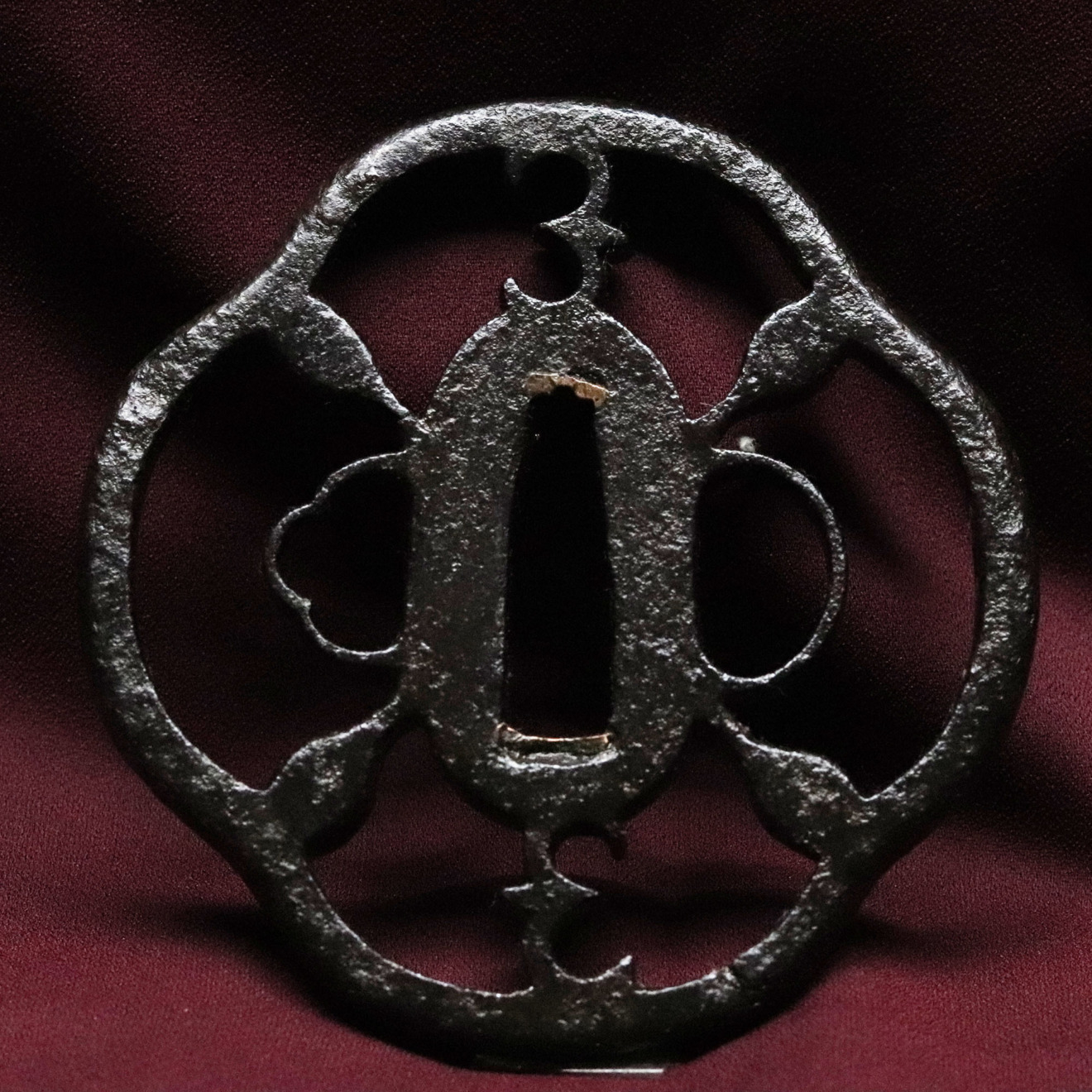 03-771 赤坂鍔 雁繋図 透かし鍔 | 日本刀専門店【勇進堂】オンラインストア