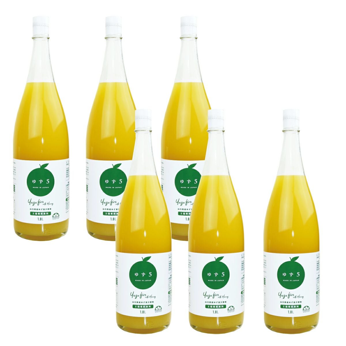 ゆず5（1.8L/一升瓶）6本 | 柚子屋本店ONLINE STORE