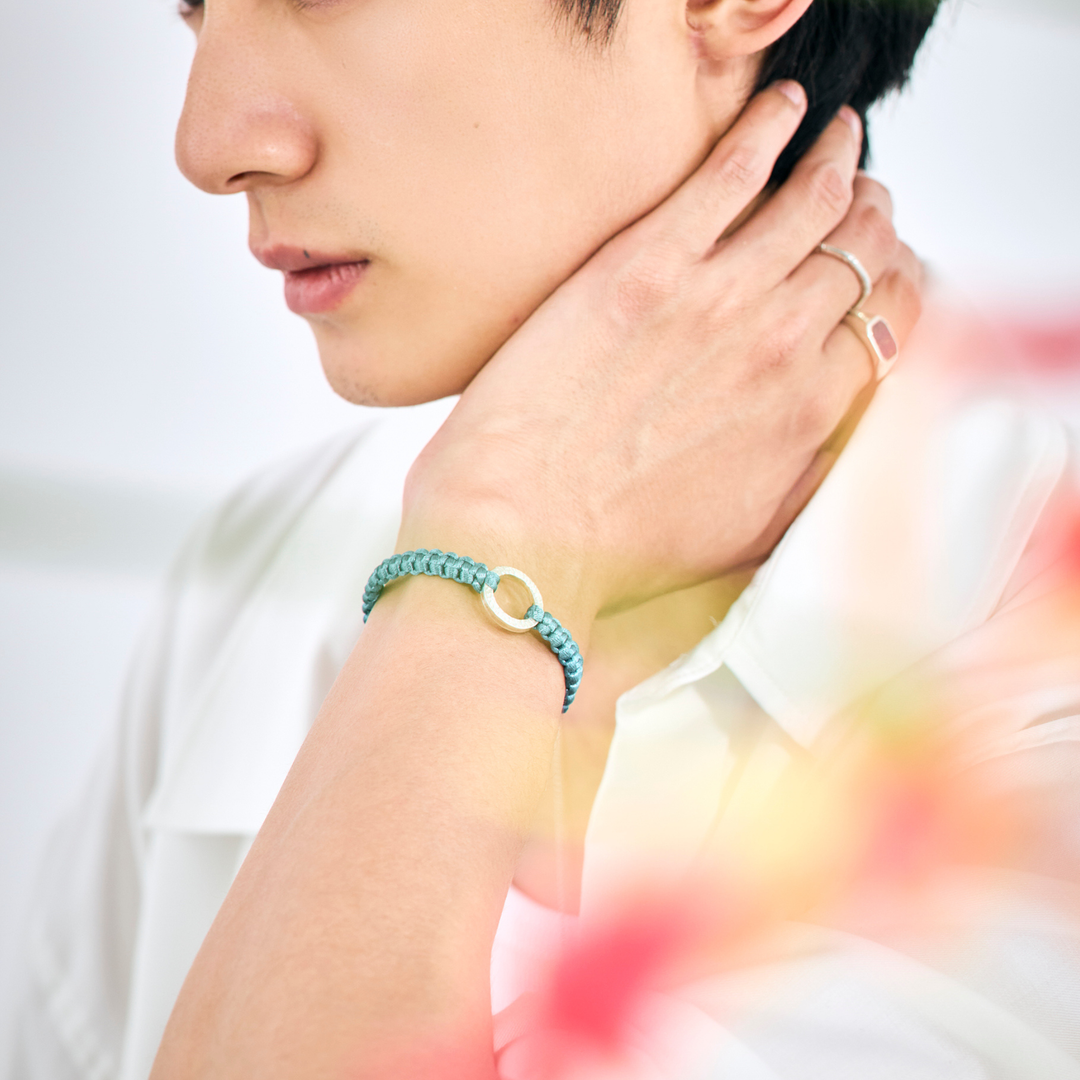 Bracelet -Dawn- Oriental Blue シルバー ブレスレット – yuzen-official