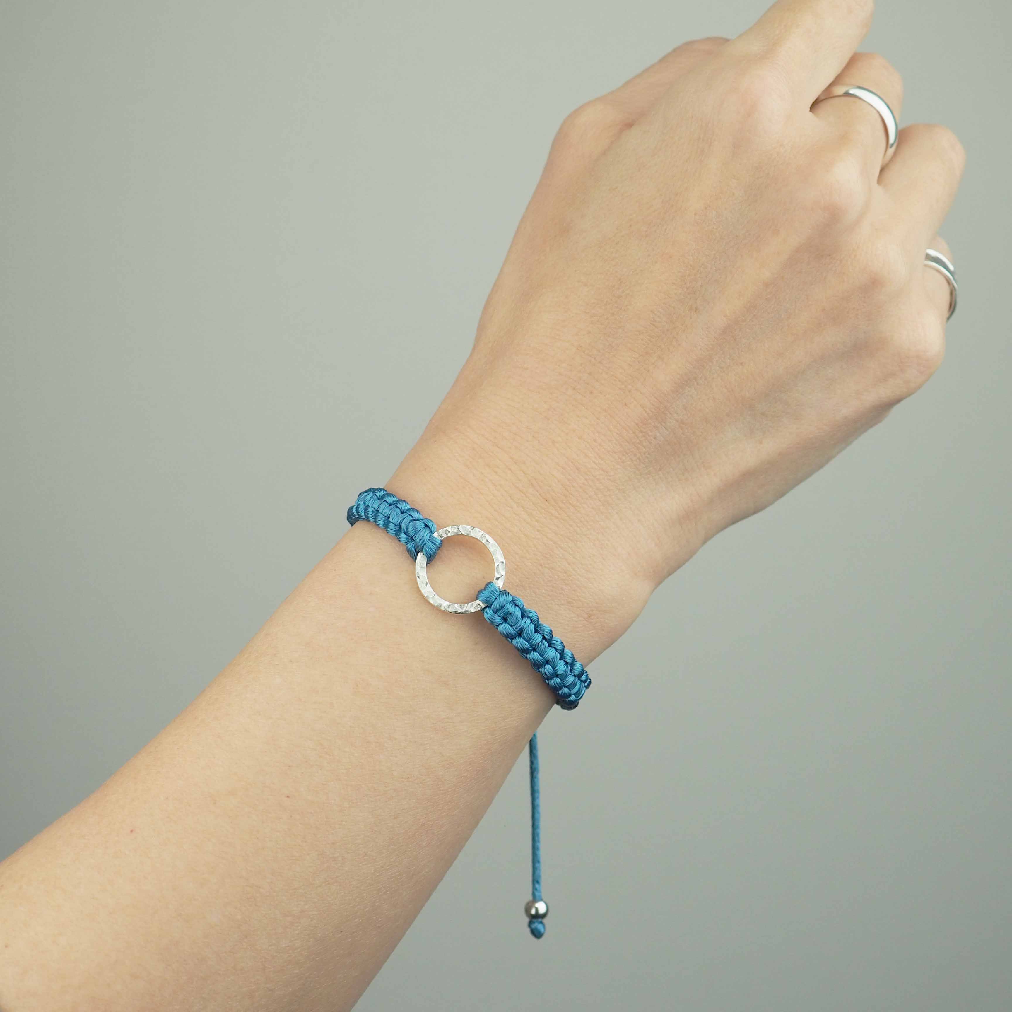Bracelet -Dawn- Oriental Blue シルバー ブレスレット – yuzen-official