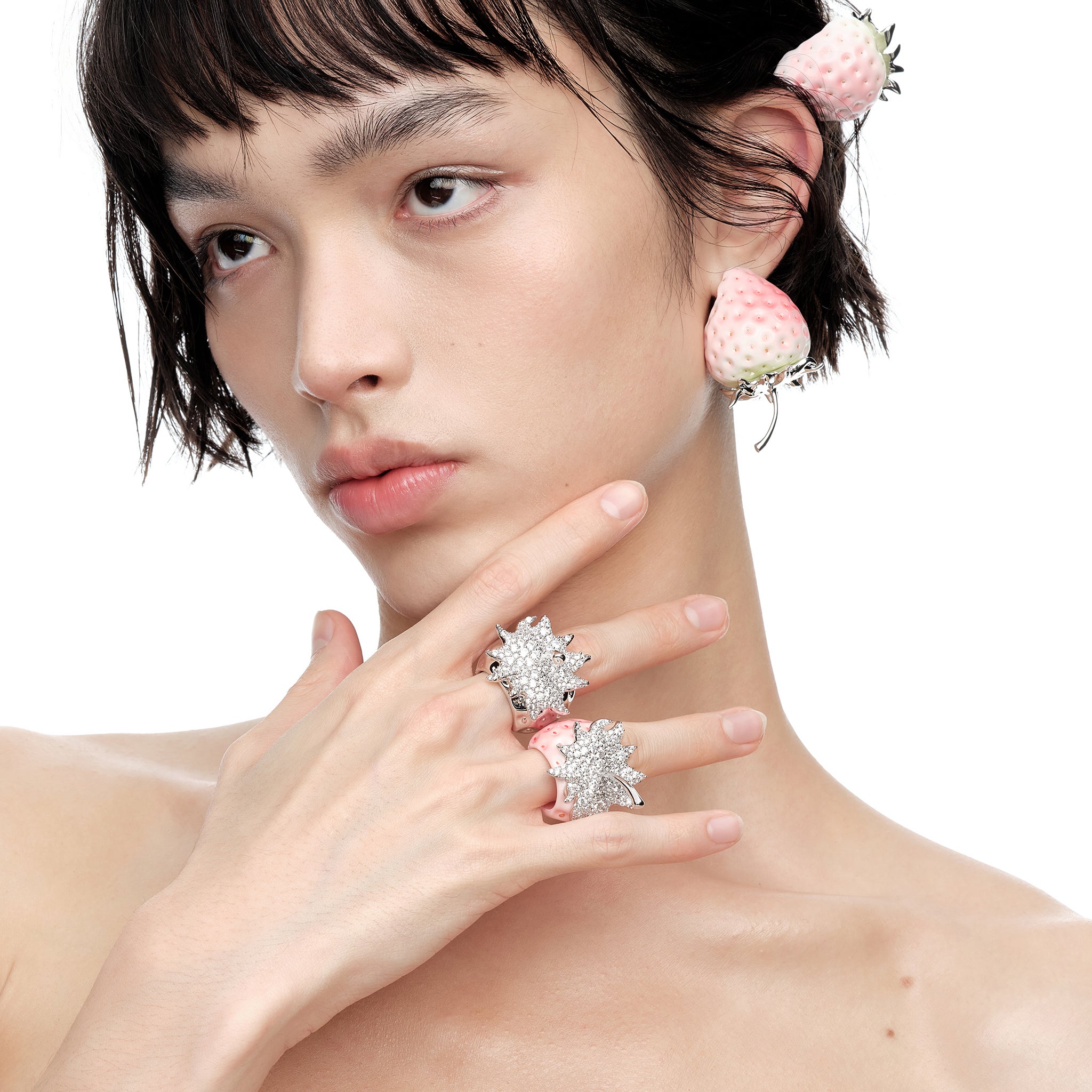 Paradise / Strawberry Gemstone Ring – YVMIN