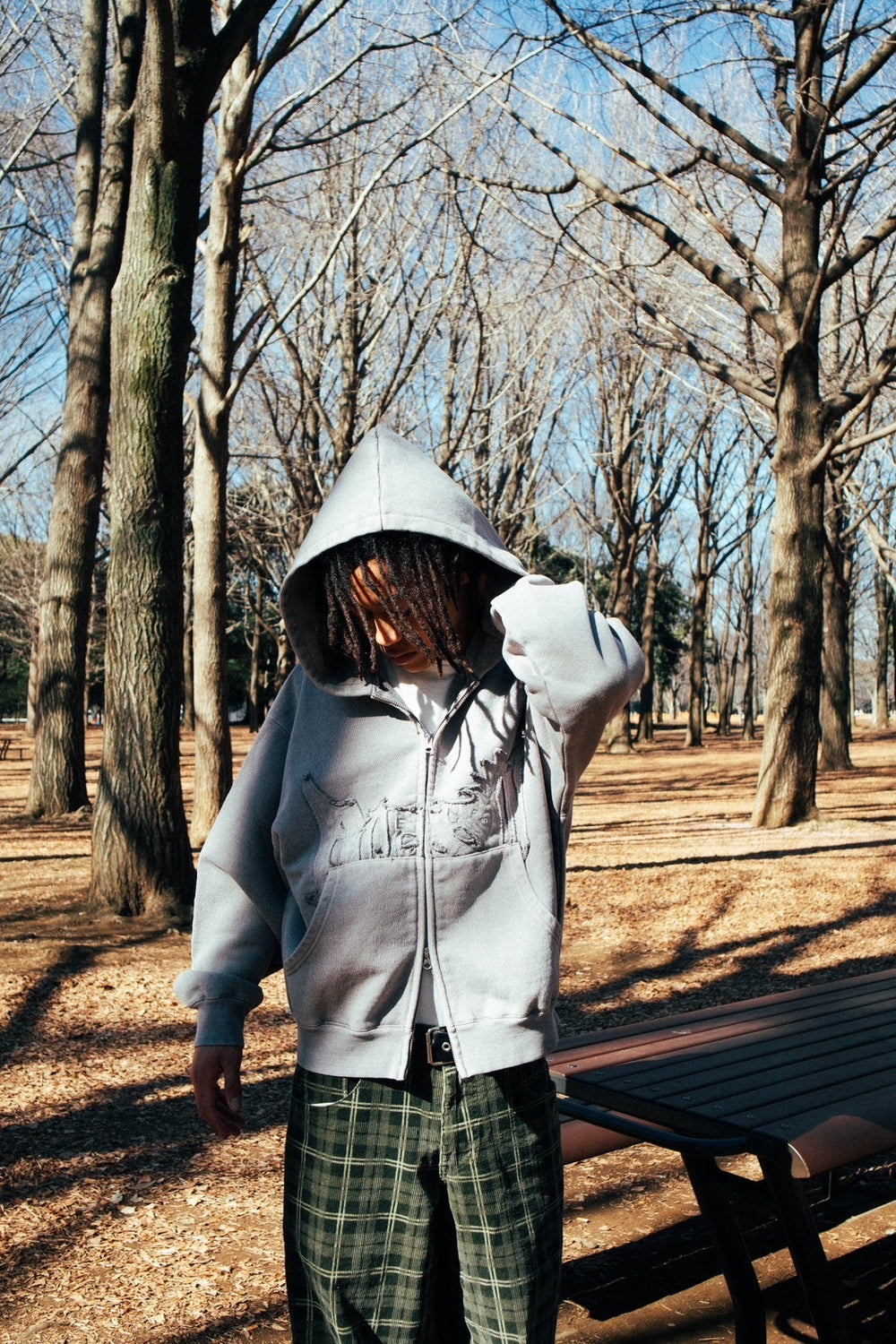 bless u pigment zip hoodie – YZ