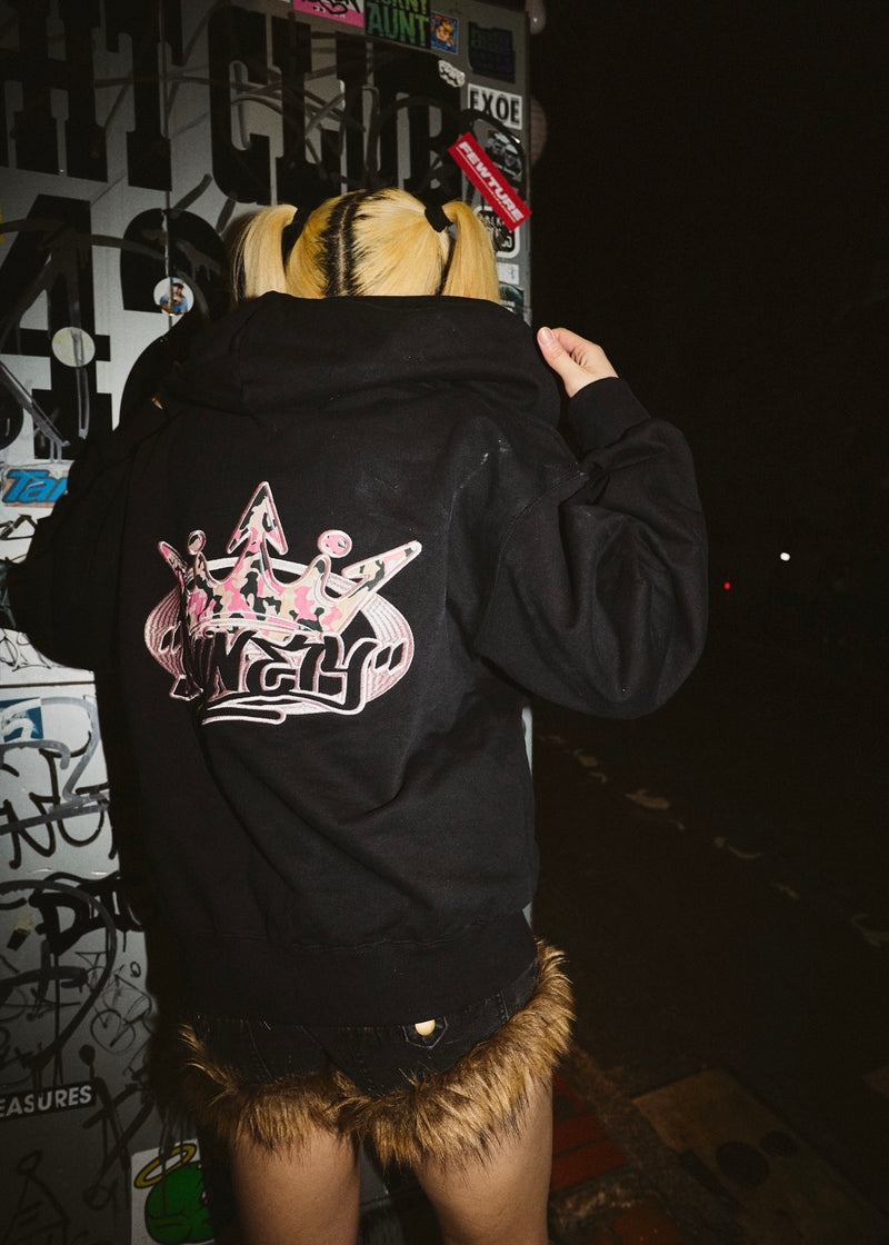 9090 King Logo Zip Hoodie (ボアタイプ) King Logo Zip Hoodie – YZ