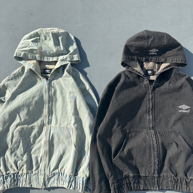 9090 × umbro Denim Zip Hoodie – YZ