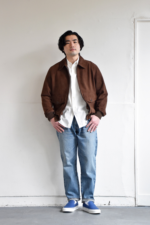 Esperto（エスペルト）の武骨だけど上品なスエードレザージャケット