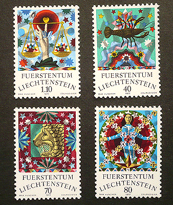 2987 外国切手 リヒテンシュタイン 1967年 牧師 宗教物語 5種 2987