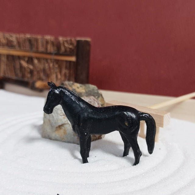 ミニチュア 添配 フィギュア 盆景 馬 （ うま ） 銅製 zengarden