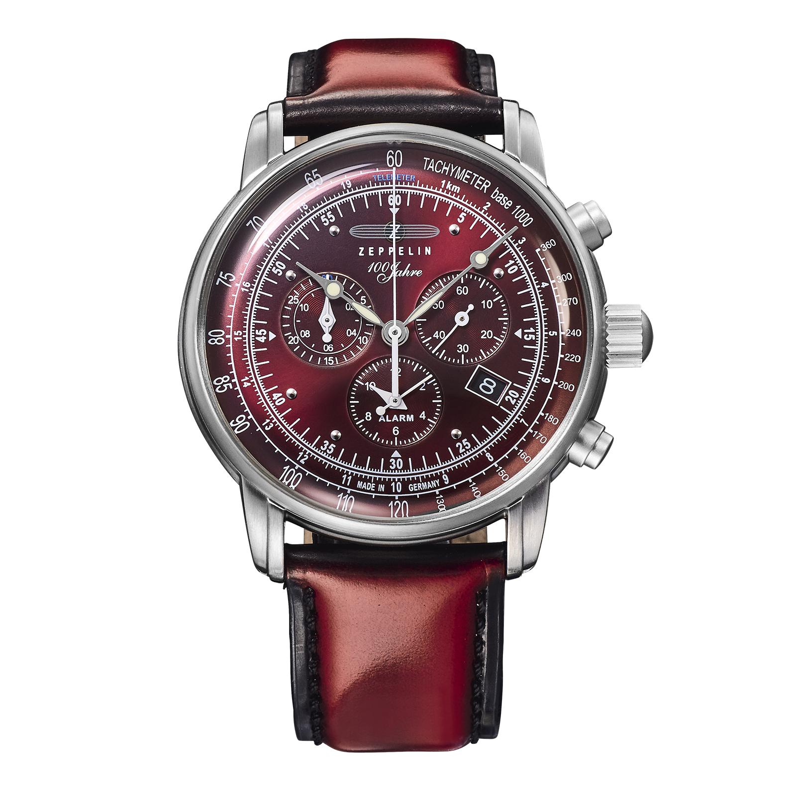 100周年記念シリーズ クロノグラフアラーム 日本限定レッド | ZEPPELIN