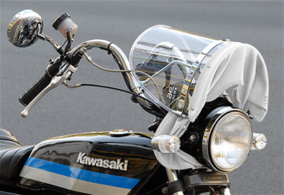 旭風防ショート風防/白布タレ | 旧車バイクカスタムパーツのゼット