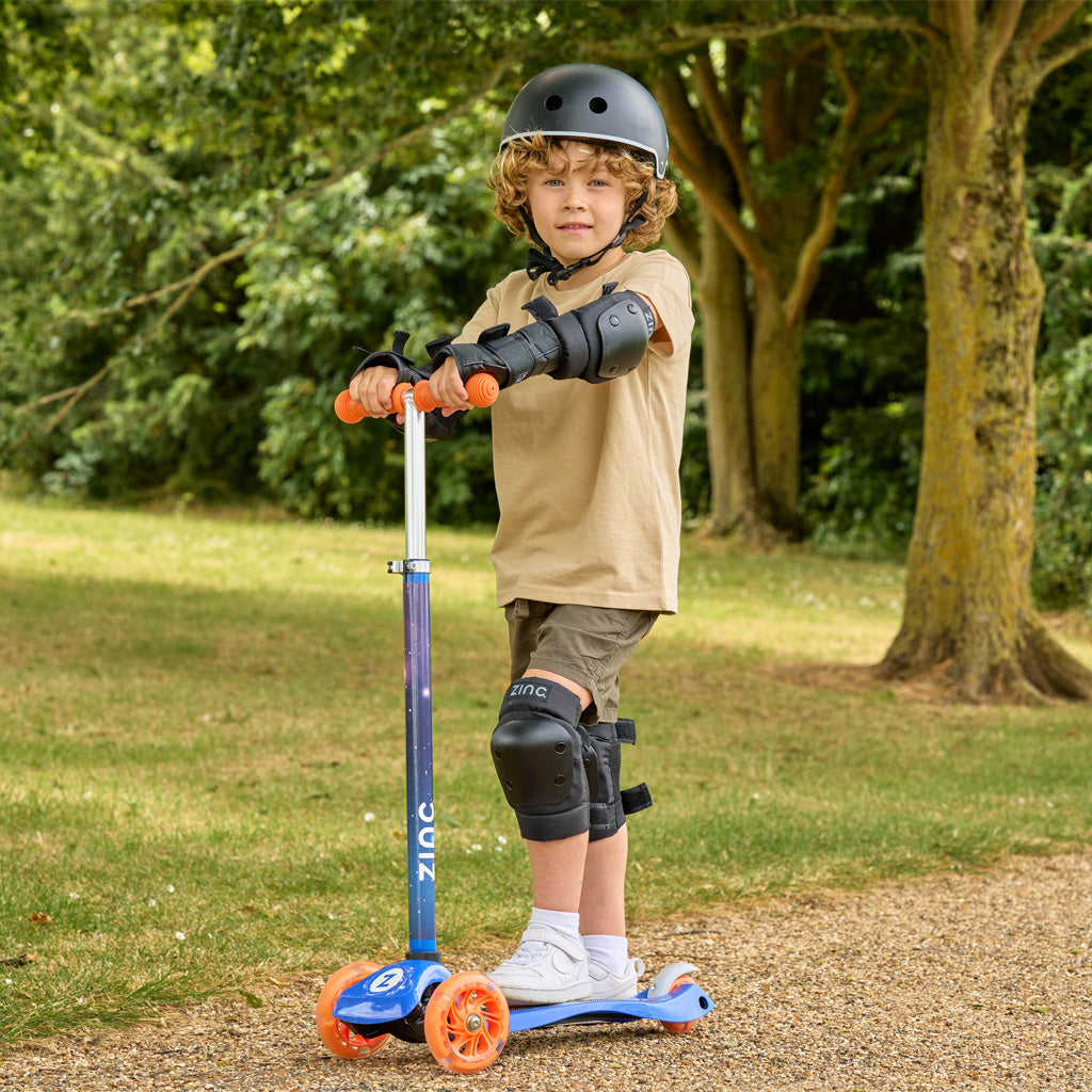 Zinc Three Wheeled Explorer Scooter with Light Up Wheels