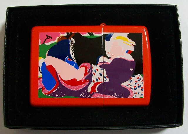☆巨匠！横尾忠則！伝統工芸 漆塗り 浮世絵 1998年製 ZIPPO